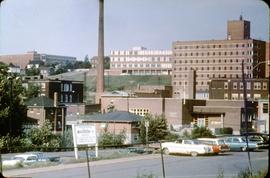 
Four Schools, Public Library and Part of St. Joseph Hospital, Sudbury - Photo Copyright Rideau Air-Photos Ltd Seeley's Bay, Ont. Can
