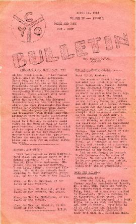 C.Y.O. Bulletin Volume IV, Issue 1